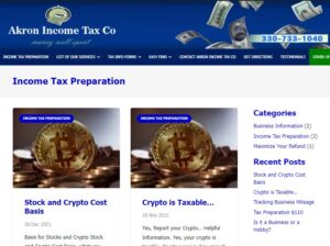 Akron Income Tax Blog, Akron Income Tax Preparation