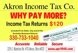 Oficina de impuestos más cercana a mí, Akron Income Tax Preparation