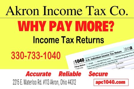 de impuestos cerca de mí, Akron Income Tax Preparation