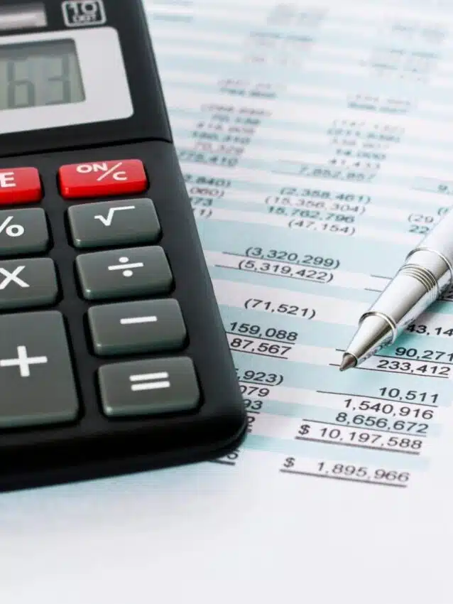 small business bookkeeping tips with a calculator and financial documents