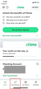 chime set direct deposit